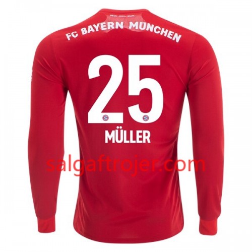 FC Bayern München Fodboldtrøjer Thomas Müller 25 Hjemmebanesæt 2019/20 Langærmet FC Bayern München Fodboldtrøjer Thomas Müller 25 Hjemmebanesæt 2019/20 Langærmet